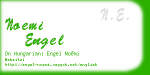 noemi engel business card
